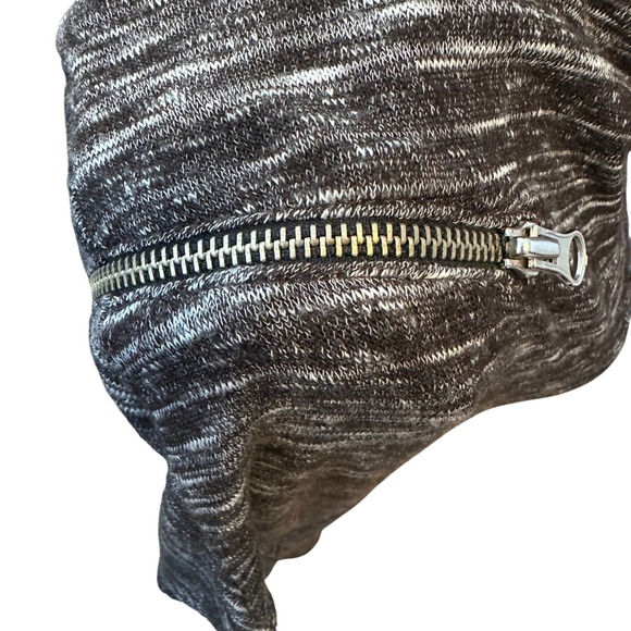 Y2K Wet Seal Womens Black White Marled Cowl Neck Dolman Sleeve Top No size VTG - Picture 8 of 9